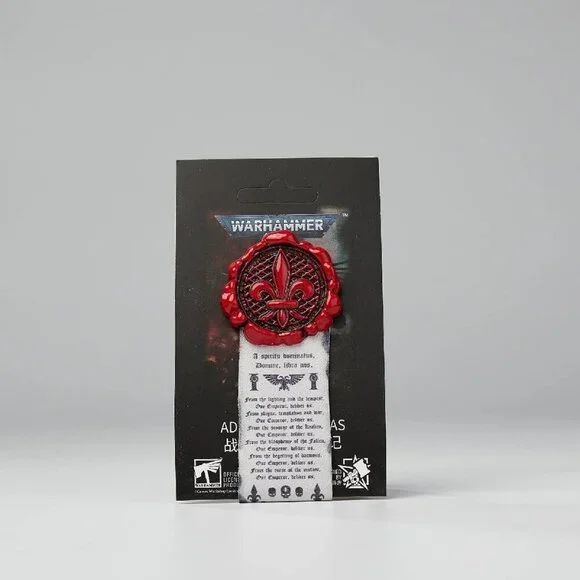 Warhammer 40K Purity Seals Adepta Sororitas Brooch Parchment Bronze Pin - Picture 3 of 7